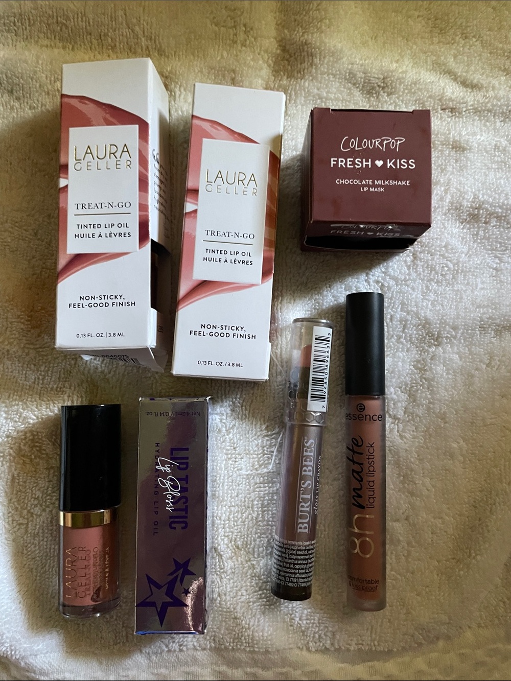 Laura Geller & Mixed Brands Nude/Pink Lip Collection bundle